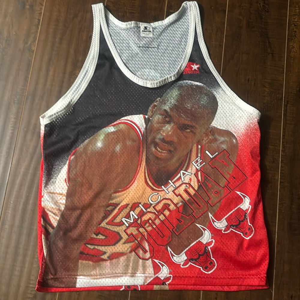 Vintage 80’s Chicago Bulls Hot Starter Jersey/Tank | Size Large